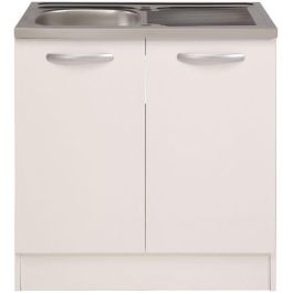 Parisot SPRING239754 Mueble bajo fregadero de cocina 2 puertas L80 x P57,6 x H84,2 cm - Blanco Precio: 106.50000009. SKU: B1D93EV4VA
