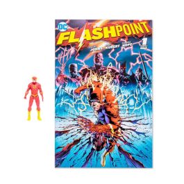 MCFARLANE TOYS Figura The Flash Articulada 7cm + Cómic Flashpoint DC Comics (Idioma Inglés)