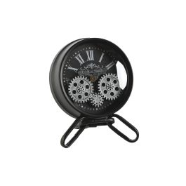 DKD Home Decor Reloj Sobremesa Metal Cristal Negro Plateado 11 x 21 x 16.5 cm Precio: 22.9000002. SKU: B1KM4X65AE