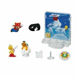 Juego balanceo super mario sky stage, incluye 3 figuras 12,80 x 10,50 cm