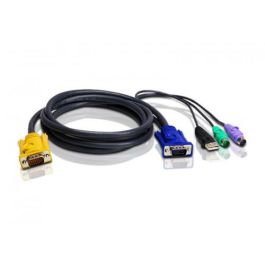 Aten Cable KVM PS/2-USB 3 m, Conectores USB A, DVI-D, HDB-15, SPHD, PS/2, Ref. 2L-5303UP Precio: 27.50000033. SKU: B1JWCZPZGH