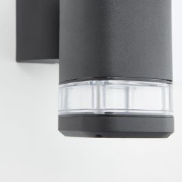Brilliant Jandy BRI4004353346965 Aplique de Pared Exterior Negro GU10 con Potencia Máxima 18W (Bombilla No Incluida)