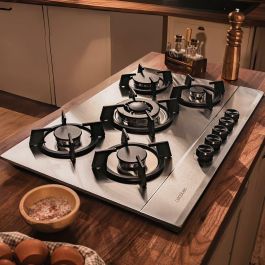 Placa de Gas Cecotec Bolero Squad G 5200S Inox 11000 W 75 x 50 cm