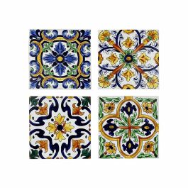 Posavasos DKD Home Decor Azulejo 4 Unidades (10,8 x 10,8 x 0,7 cm) Precio: 11.49999972. SKU: B1DBJTBF75