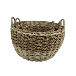 DKD Home Decor Cestas Tropicales de Seagrass Natural Set de 3 - 39 x 39 x 30 cm (2 Unidades) DKD Home Decor Cestas Tropicales de Seagrass Natural Set de 3 - 39 x 39 x 30 cm (2 Unidades) Precio: 64.49999985. SKU: B18SLZK38S