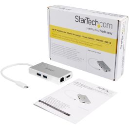 Hub USB Startech DKT30CHPDW Blanco 60 W