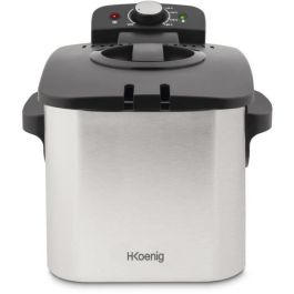HKoeNIG DFX500 - Freidora eléctrica 3L - 2200W - Temperatura regulable - Cuerpo de acero inoxidable - Cesta extraíble HKoeNIG DFX500 - Freidora eléctrica 3L - 2200W - Temperatura regulable - Cuerpo de acero inoxidable - Cesta extraíble