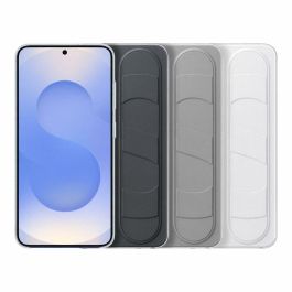 Samsung SAM1735460739992 Funda Galaxy S25 Blanca con Función Soporte y Correa Integrada