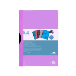 Carpeta Liderpapel Dossier Pinza Lateral Polipropileno Din A4 Lavanda Opaco 30 Hojas Pinza Deslizante