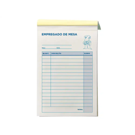 Liderpapel Talonario Camarero Octavo 2 Copias Duplicado 60g Portugues