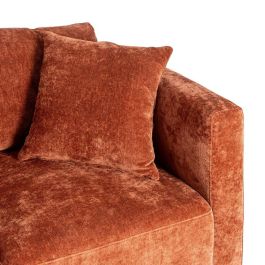 Sofá 2 Plazas Teja Tejido-Madera 165 X 96 X 86 cm