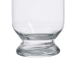 Jarrón Decoración Transparente Cristal 11 X 11 X 20 cm