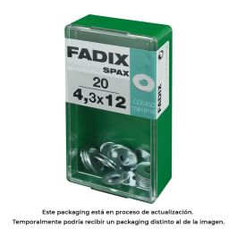 Caja s 20 unid. arandela plana ancha cinc 4,3x12mm fadix Precio: 2.50000036. SKU: S7913771