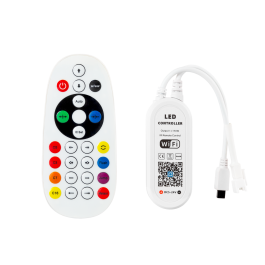Tuya Controlador LED RGBIC Digital WiFi para Tira LED con App y Mando IR 12-24V DC Compatible WS2811 WS2812B 200 Puntos Precio: 14.49999991. SKU: B17E267ET4