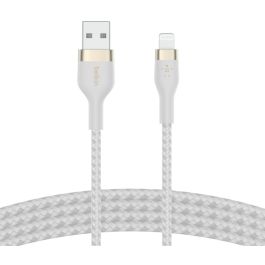 Belkin Cable PRO Flex Lightning a USB-A, Certificado Apple, 2m, Blanco