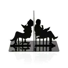 Sujetalibros Versa Metal Hierro 10 x 14 x 10 cm Sujetalibros Versa Metal Hierro 10 x 14 x 10 cm