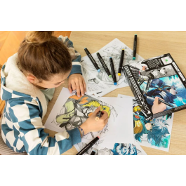 Sycomore SYC3517130013352 Kit creativo Diseño y marcadores Héroes guerreros A partir de 10 años