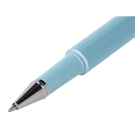 Belius Roller Space B y Funda de Similpiel, Minimalista Azul Tinta Azul, Punta 0.7 mm