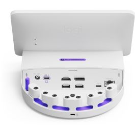 Logitech Dock Flex Blanco con Bluetooth, Ethernet y Pantalla de 8"
