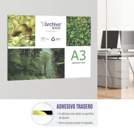 Archivo 2000 Expositor Mural Premium Din A3 Horizontal 420x300 mm con Adhesivo Espesor 3 mm
