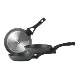 Fagor Set 3 sartenes Stim aluminio forjado Ø18 / Ø22 / Ø26 cm inducción Xylan Plus antiadherente