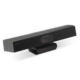 Lindy Barra de Sonido y Cámara de Conferencia USB-A 4K30 con Micrófono Omni 360°, Lente Gran Angular 100°, compatible Teams & Zoom