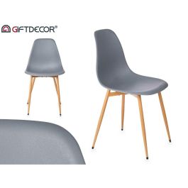 Silla PC-071T Gris 4 Unidades