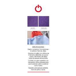 Basic Home Quita Pelusa Eléctrico Portátil para Ropa, Removedor de Bolitas y Pelusas, 16.5x8.5x6 cm, 145 g (12 Unidades)