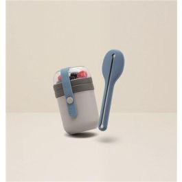 Berghoff 3950235 Recipiente Dual con Cubertería de 3 Piezas y Funda de Silicona