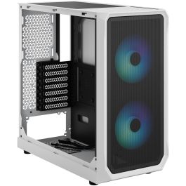 Fractal Design Torre PC Focus 2 RGB Blanca | ATX, Micro ATX, Mini-ITX | Vidrio Templado, Filtro Anti-Polvo, USB 3.2