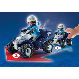 Playmobil 71092 Policia Speed Quad Set de Policía con Quad y Accesorios para Niños +4 Años