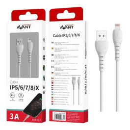 Avant Connect Cable Lightning a USB, 1 m, Blanco, Carga Rápida 3A