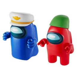 Bizak Figura Acción Among Us 12 cm - Incluye 2 Figuras y 5 Accesorios - 4 Modelos para Coleccionar