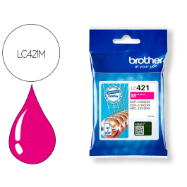 BROTHER LC421M Tinta Original Magenta para DCP-J1050DW, DCP-J1140DW, MFC-J1010DW con 200 páginas Precio: 9.5000004. SKU: S8402059