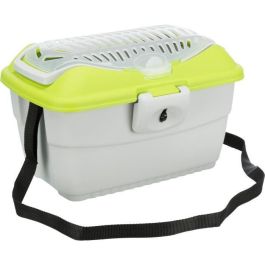 TRIXIE Caja de transporte Mini-Capri 40 × 22 × 30 cm gris claro / azul para roedores TRIXIE Caja de transporte Mini-Capri 40 × 22 × 30 cm gris claro / azul para roedores