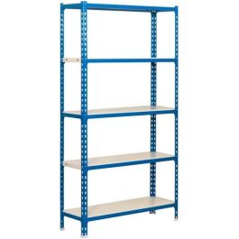 Estanteria Metalica Simonrack Kit Simonclick Mini 5-400 Color Azul-Blanco 5 Estantes 180 kg Por Estante 180x80x40 cm Precio: 97.59000053. SKU: S8417532