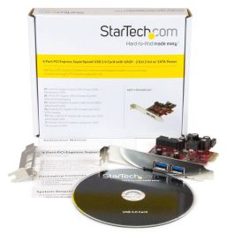 Startechcom Adaptador PCI Express USB 3.0 Pexusb3s2ei, 2 Puertos Externos y 1 Interno, 5 Gbps