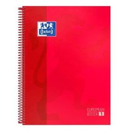 Cuaderno Oxford EUROPEANBOOK 1 Rojo A4+ 80 Hojas 5 Piezas (25 Unidades)