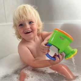 Nuby NUB0048526066261 Juguete de Baño Regadera Divertida para Bebés a partir de 12 Meses, Color Verde