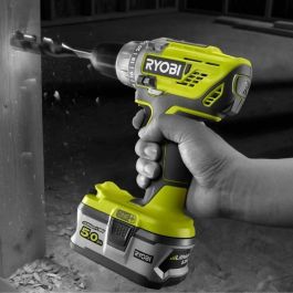 Ryobi Taladro Atornillador Inalámbrico 18V 2Ah, con Batería de Litio, Cargador 2A y Bolsa de Transporte, 2 Velocidades