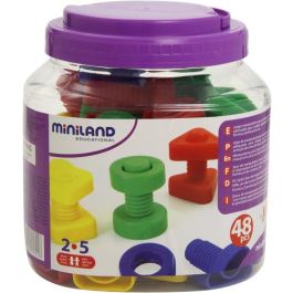 Juego Miniland Tornillos Y Tuercas Plastico 48 Unidades Precio: 19.49999942. SKU: B1AXZV2D56