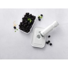 Zwilling Fresh&Save Vakuum Box M Kunststoff Tapa Hermética Plástico Gris Rectangular Apto Microondas y Congelador para Adultos