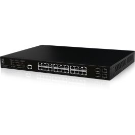 LevelOne GEP-2861 Switch Gestionado L2 28 Puertos Gigabit Ethernet 4xSFP 24xPoE+ 390W Montaje en Rack 19" 1U