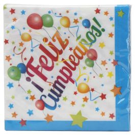 Party Time Servilletas de Papel 33x33 cm - Juego de 16 para Fiesta