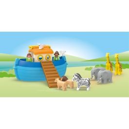 Playmobil Arca de Noé Maletín Junior. Set de juguete con figuras, 8 animales (elefantes, jirafas, cebras) y arca con rampa. Edad 1+ Playmobil Arca de Noé Maletín Junior. Set de juguete con figuras, 8 animales (elefantes, jirafas, cebras) y arca con rampa. Edad 1+