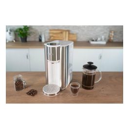 UNOLD Ava Express 18610 - Hervidor de Agua Eléctrico, 2.5 Litros, 2600 W, Acero Inoxidable y Plástico, 6 Ajustes de Temperatura, Indicador de Nivel, Plata y Blanco