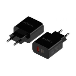 Aisens Cargador USB-C PD3.0 y USB-A QC3.0 20W Negro - Compatible con múltiples dispositivos Aisens Cargador USB-C PD3.0 y USB-A QC3.0 20W Negro - Compatible con múltiples dispositivos