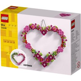 LEGO Herz-Deko 40638 Juego de construcción Corazón Decorativo para Niños y Niñas, 254 Piezas