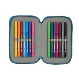 Plumier Escolar Safta Blackfit8 -'Egeo-' Doble Cremallera 28 Piezas 125x40x195 mm