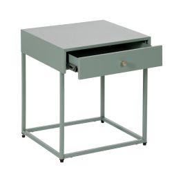 Mesita Verde Acero 43 X 41 X 50 cm